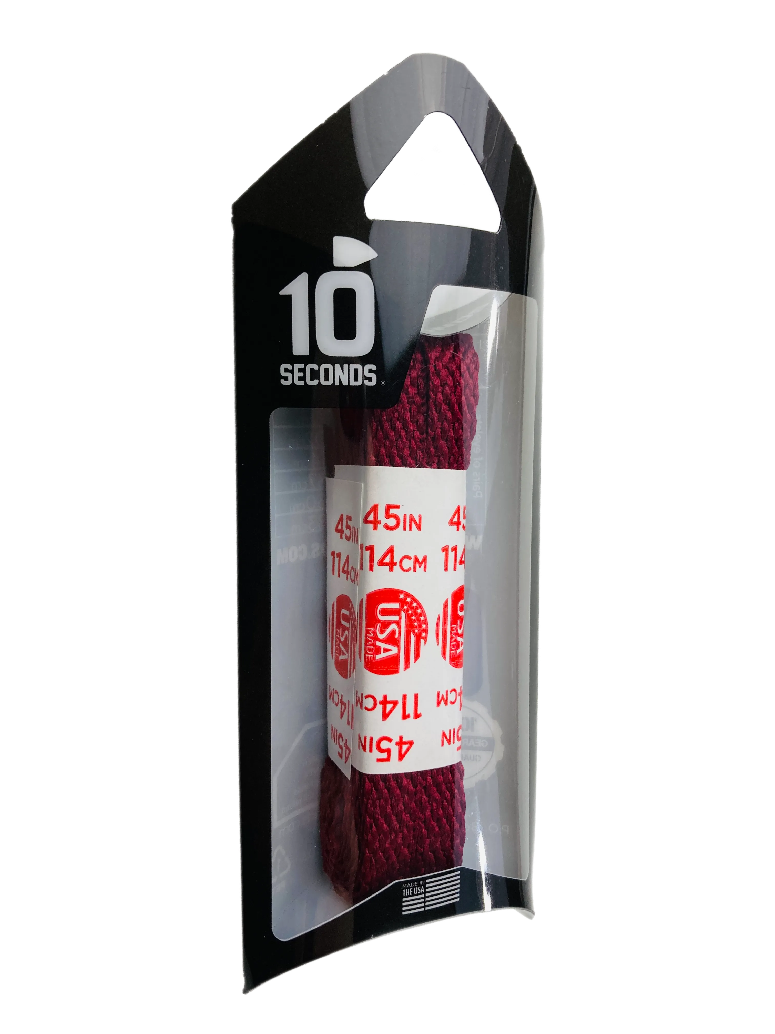 10 Seconds ® All-Pro ® Athletic Flat Laces | Maroon