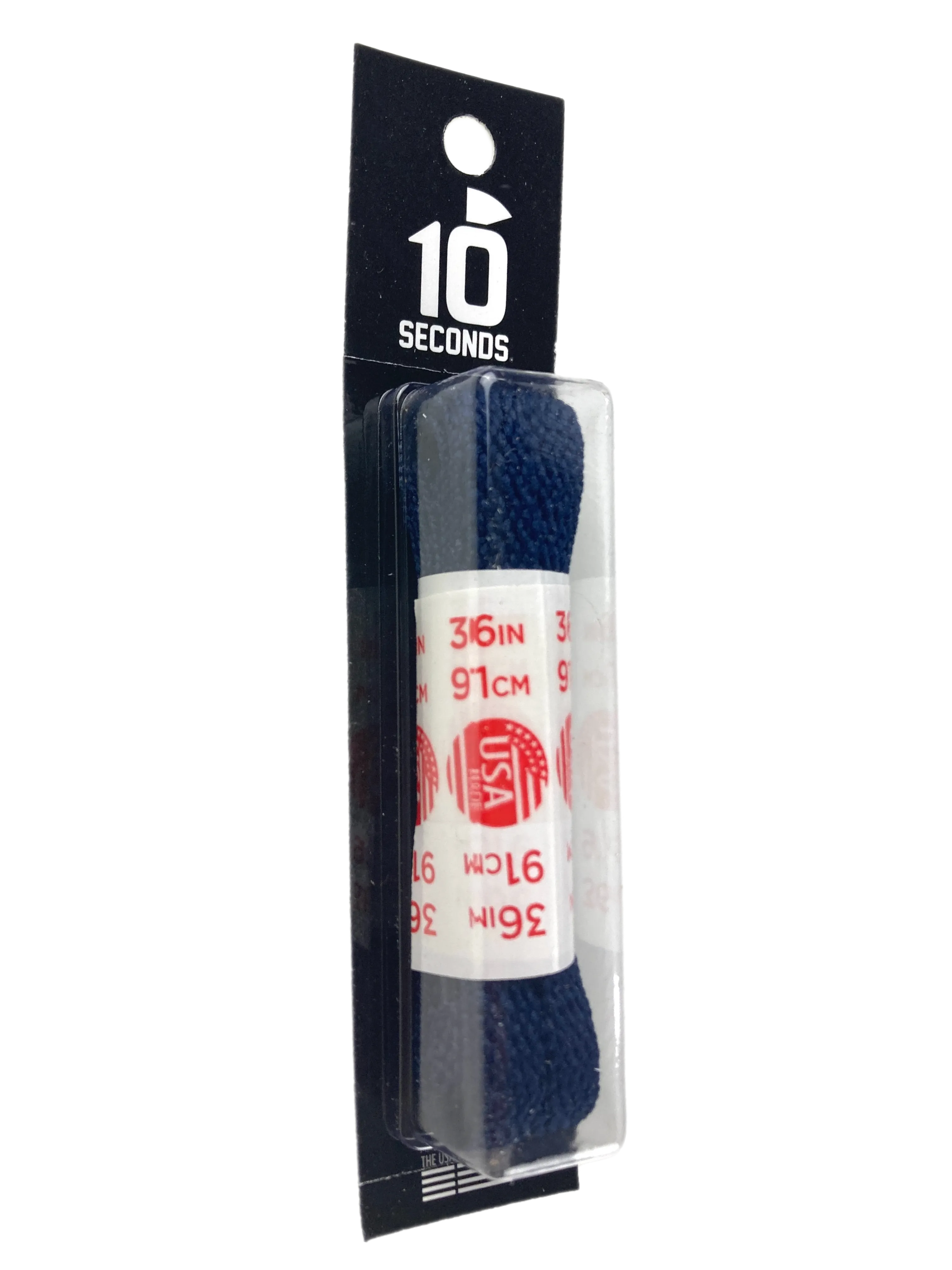 10 Seconds ® All-Pro ® Athletic Flat Laces | Navy [Blister Pack]