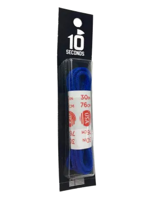 10 Seconds ® Round Dress Laces | Waxed Royal Blue