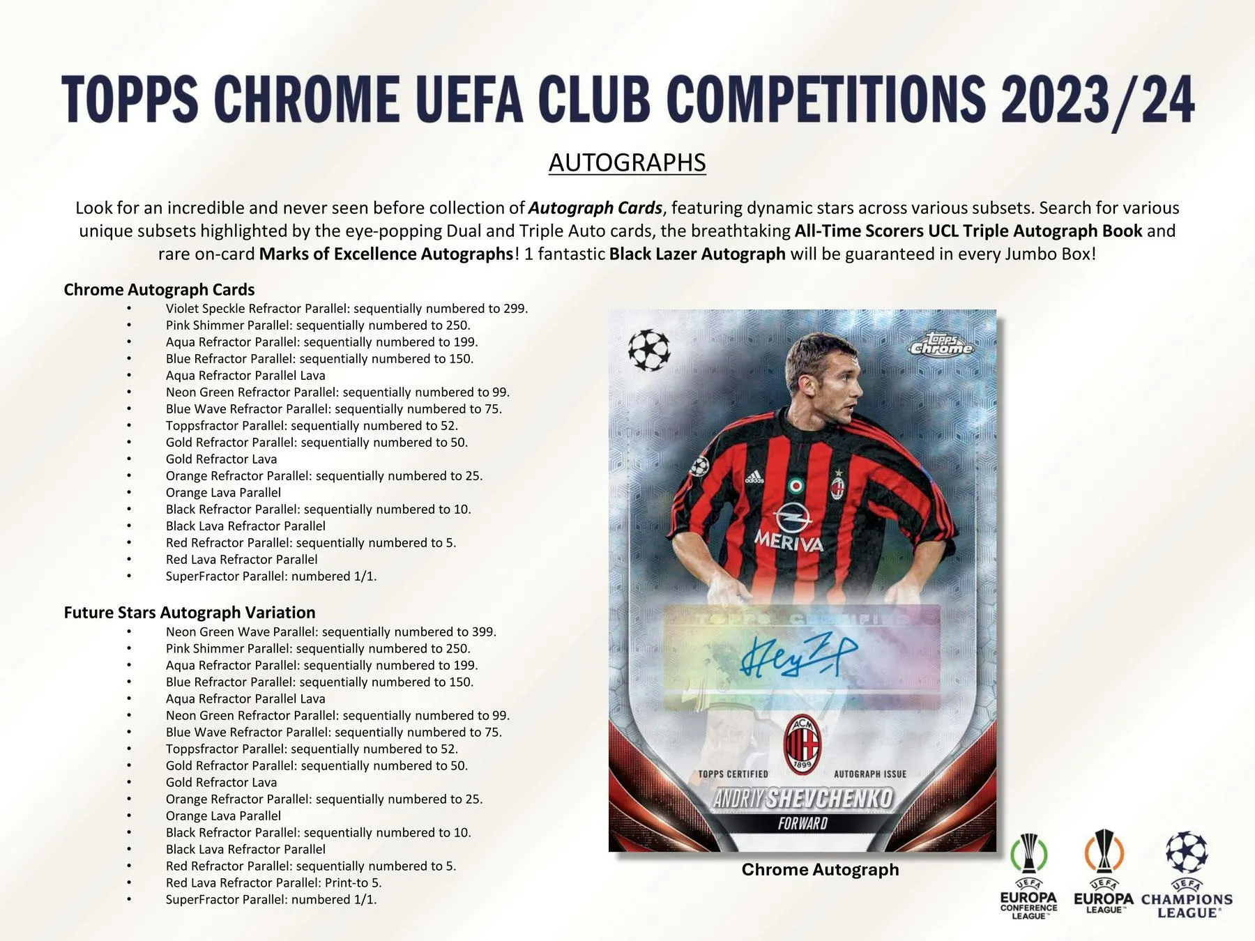 2023-24 Topps Chrome UEFA Club Competitions Soccer Hobby Jumbo Box