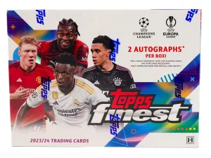 2023-24 Topps UEFA Club Competitions Finest Soccer Hobby Box