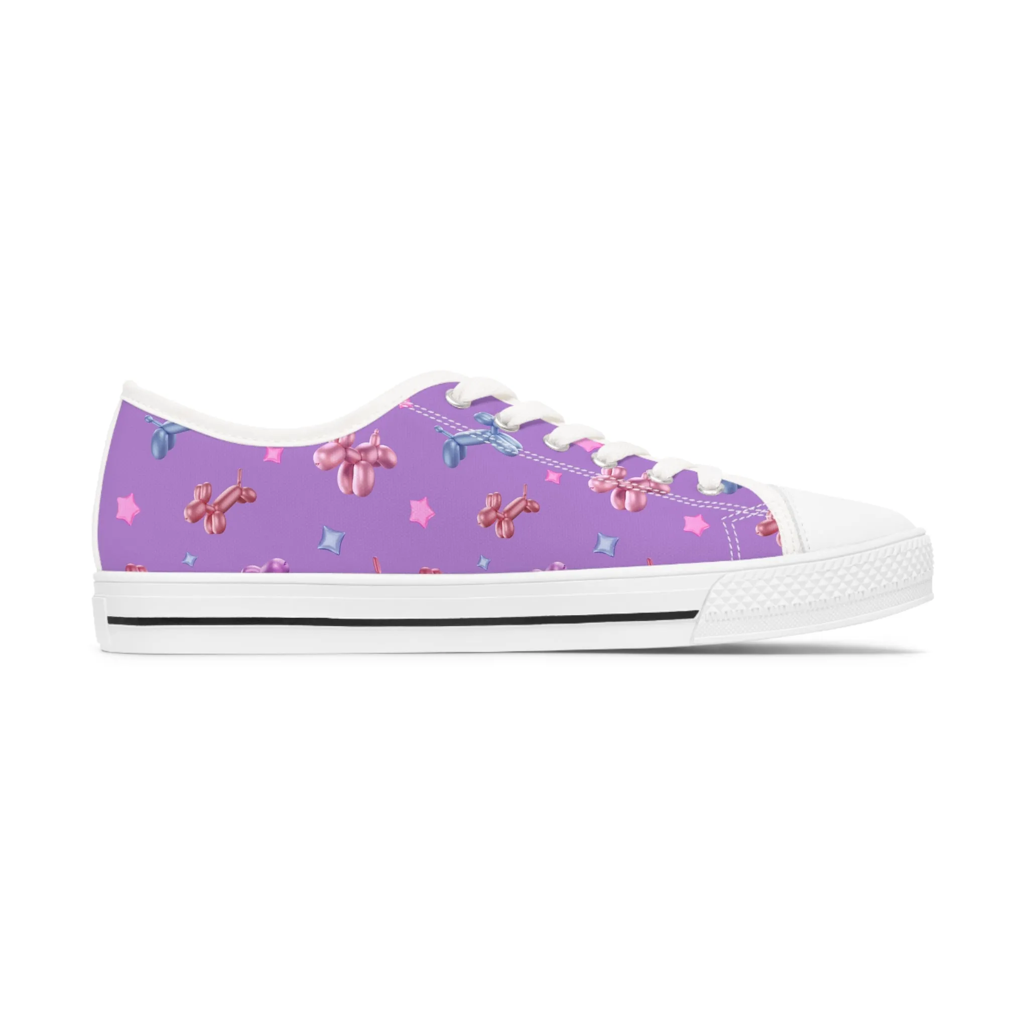 3D Balloon Dog Women's Low Top Sneakers