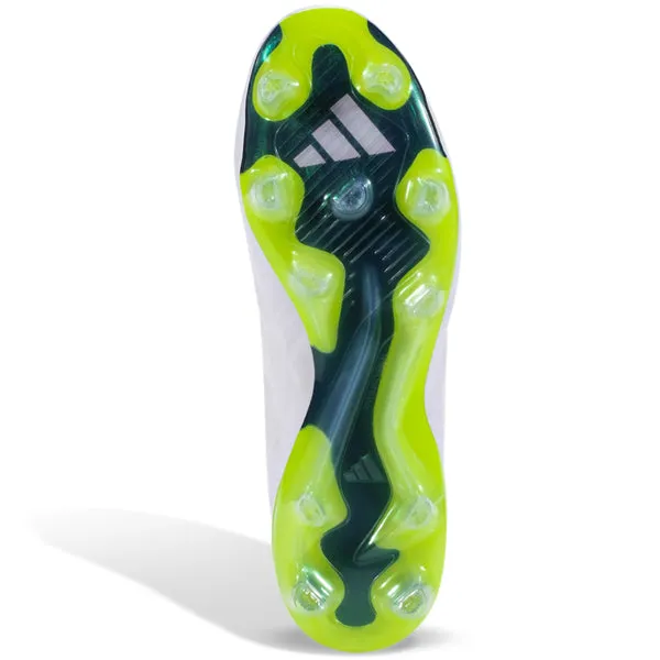 adidas Copa Pure.1 Firm Ground Soccer Cleats (White/Lucid Lemon)