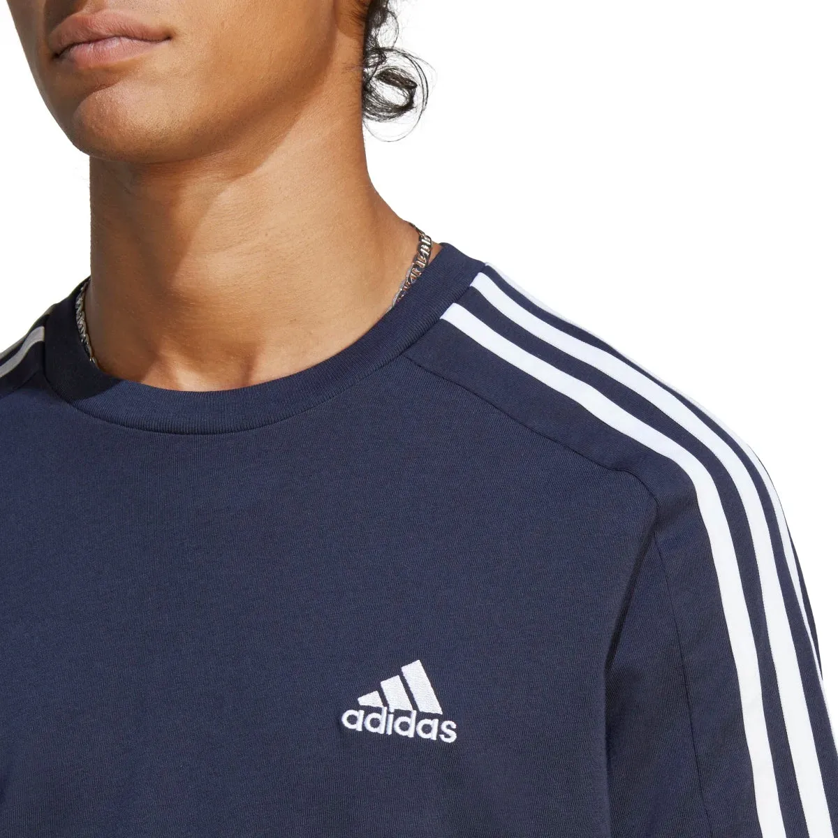 adidas Men's 3-Stripes Single Jersey Tee