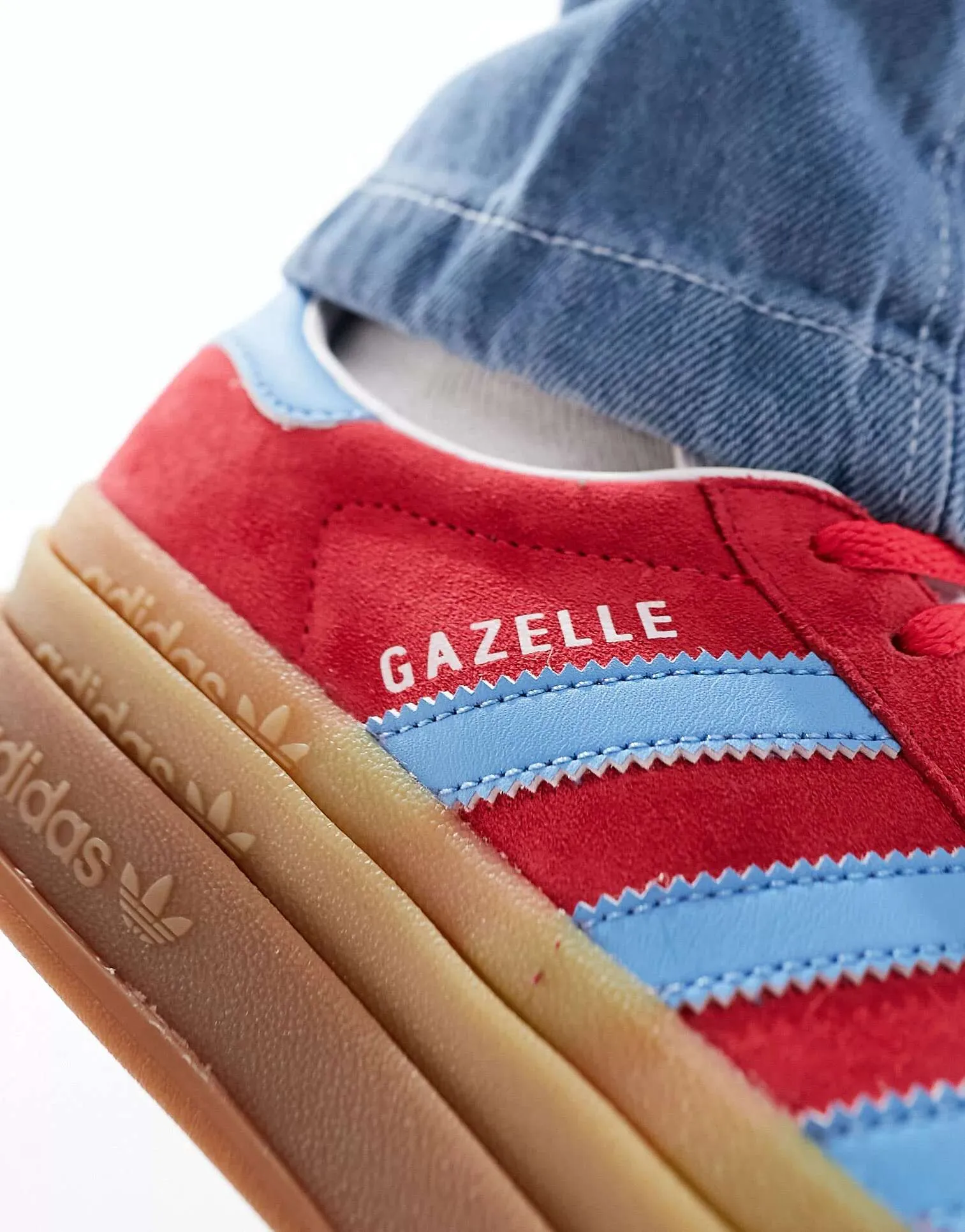 adidas Originals Gazelle Bold IE0421 sneakers, red/blue