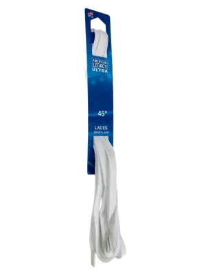 American Legacy ® Ultra Narrow Flat Tubular Laces | White