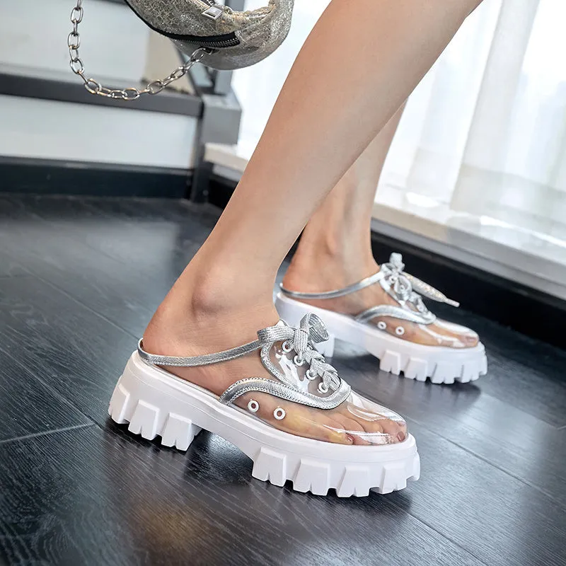 Baotou Platform Lazy Shoes Without Heels