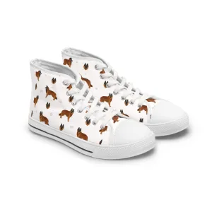 Belgian Dogs Women's High Top Sneakers