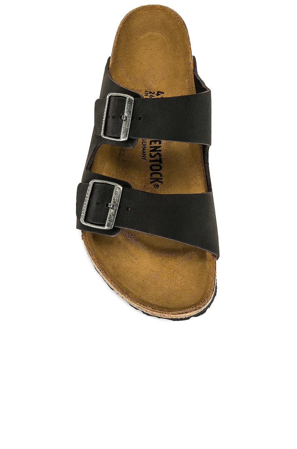 Birkenstock Arizona Slides in Black Oiled