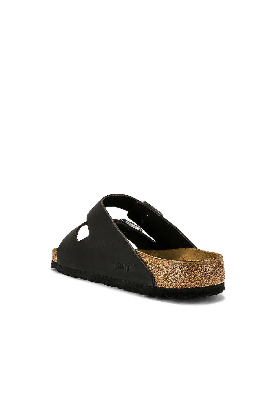 Birkenstock Arizona Slides in Black Oiled