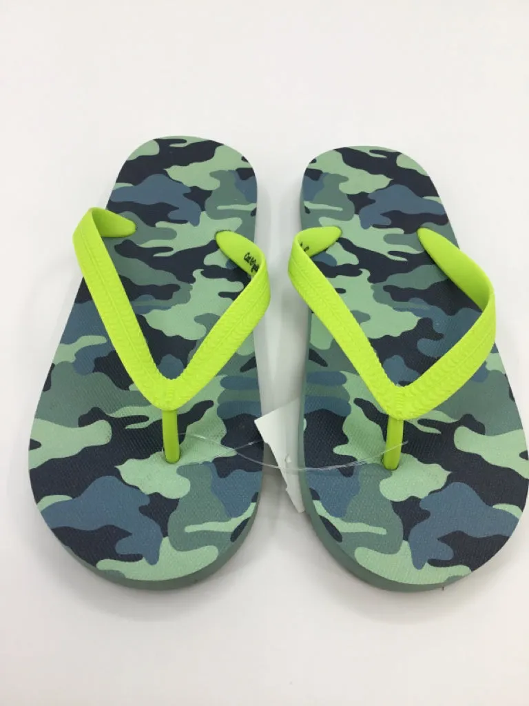 Cat & Jack Child Size 2 Youth Green Sandals/Flip Flops