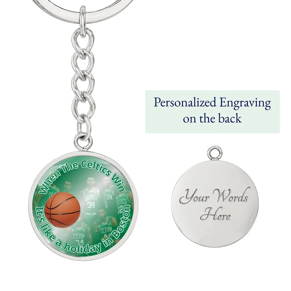 Celtics Keychain Silver