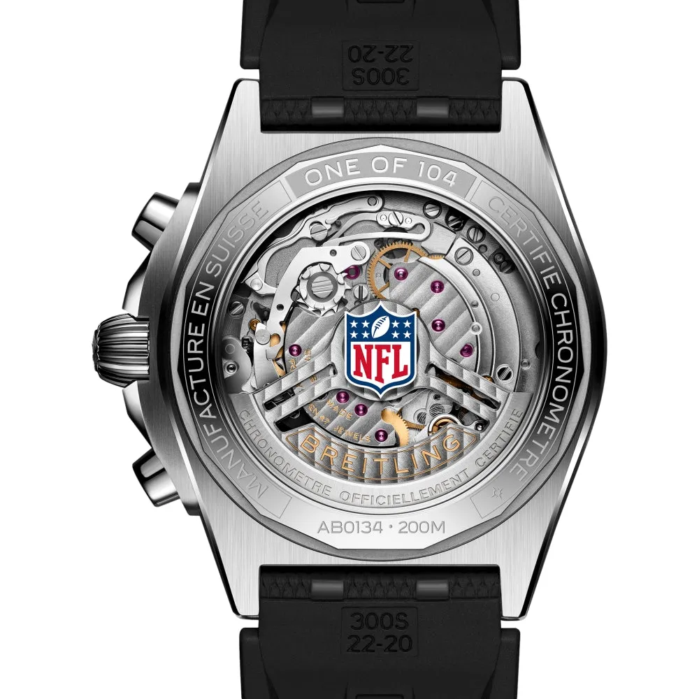 Chronomat B01 NFL Cleveland Browns Limited Edition, 42mm on Rubber Strap