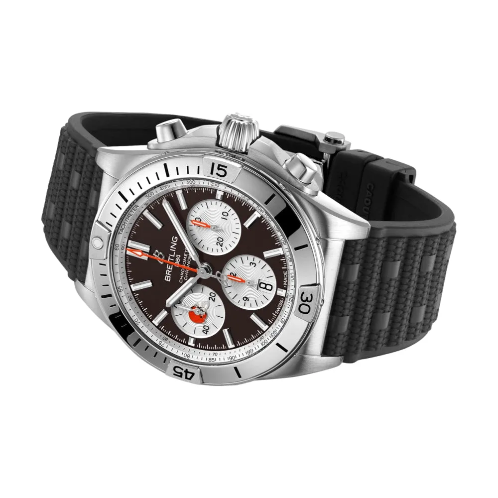 Chronomat B01 NFL Cleveland Browns Limited Edition, 42mm on Rubber Strap