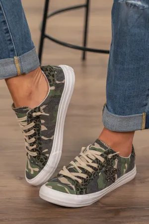 Cosmic Star Leopard Sneakers Camo