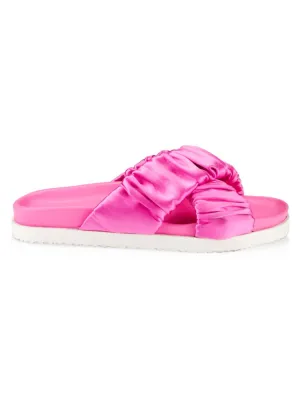 Crossover 3.1 Phillip Lim Satin Pool Slippers in Carnation