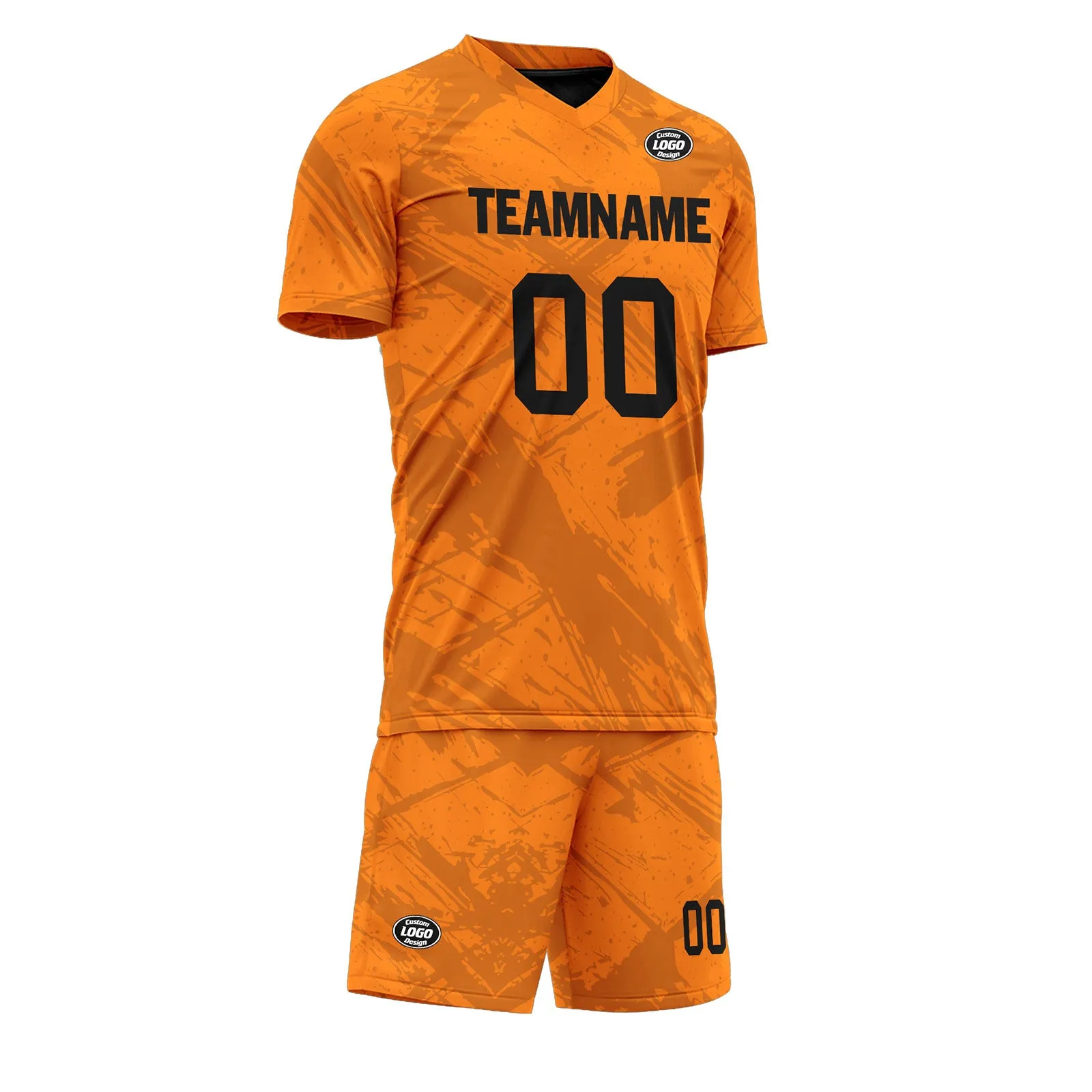 Custom Orange Soccer Sets Jersey Personalized SCJ101-D28013