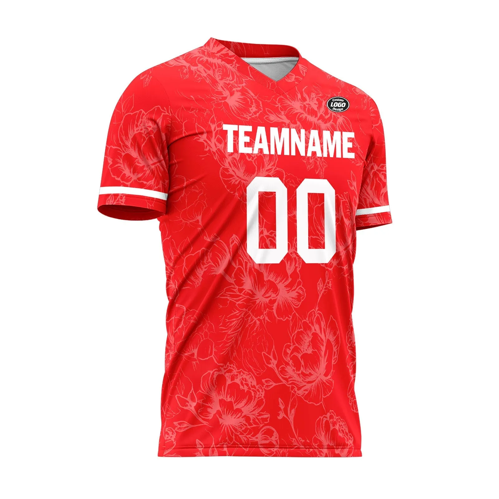 Custom Red Soccer Sets Jersey Personalized SCJ101-D28006