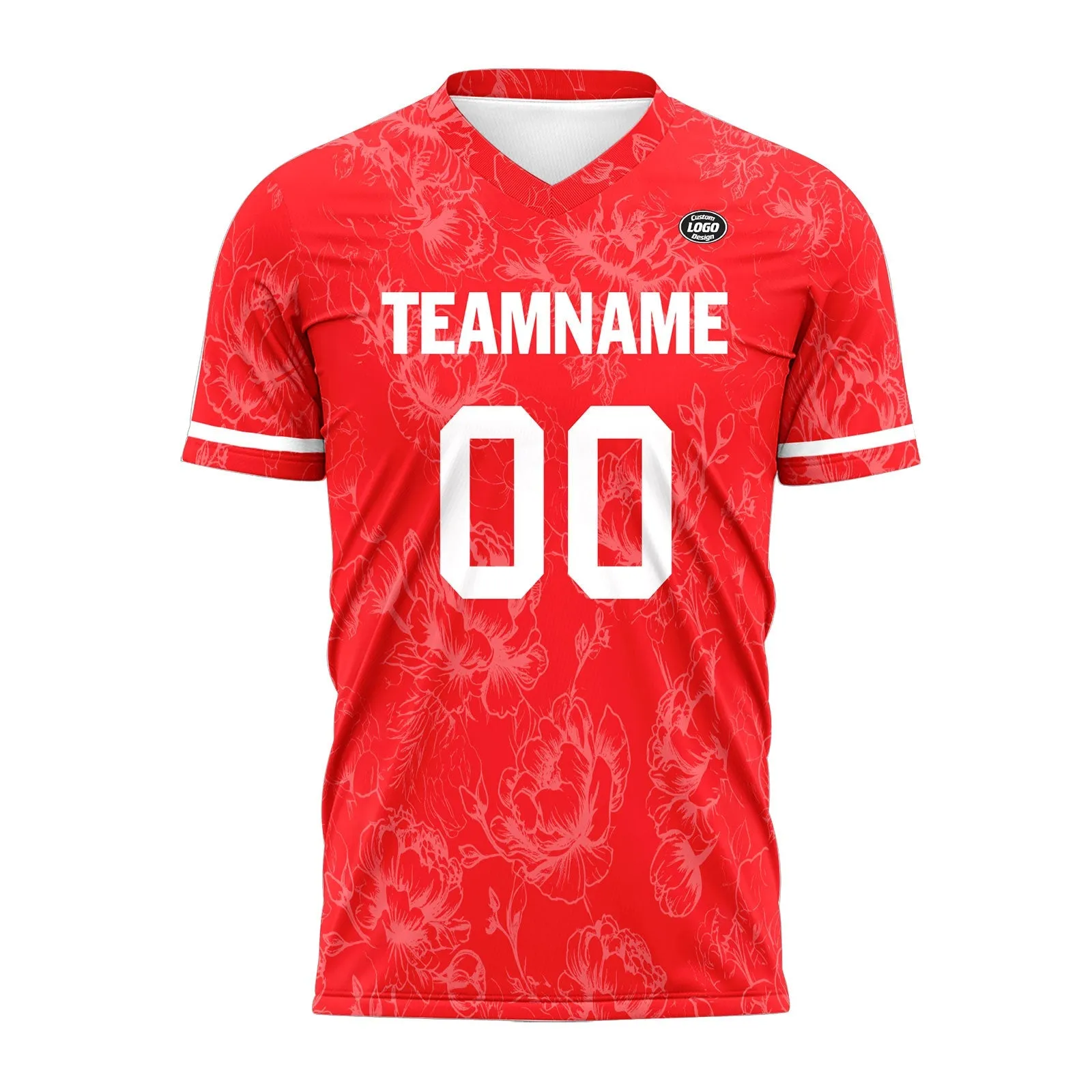 Custom Red Soccer Sets Jersey Personalized SCJ101-D28006