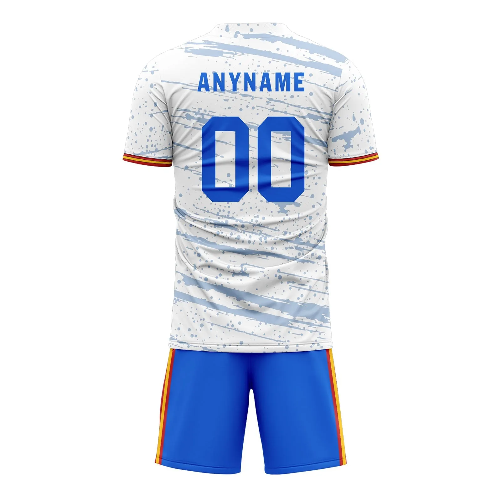 Custom White Blue Soccer Sets Jersey Personalized SCJ101-D28045