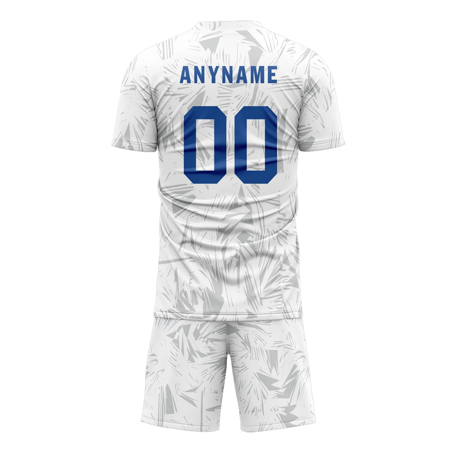 Custom White Gray Soccer Sets Jersey Personalized SCJ101-D28036