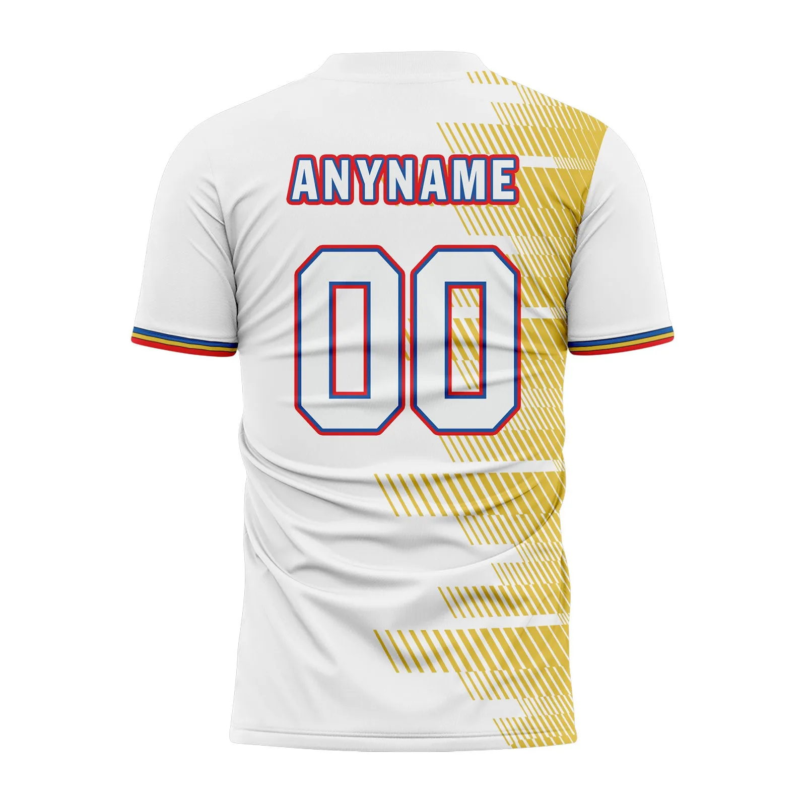 Custom Yellow White Soccer Sets Jersey Personalized SCJ101-D28040