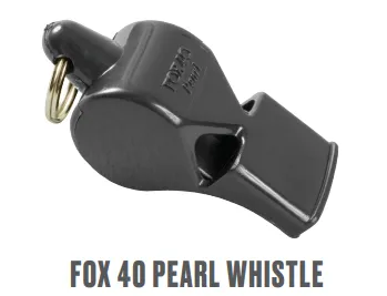 FOX 40 BLACK PEALESS WHISTLE