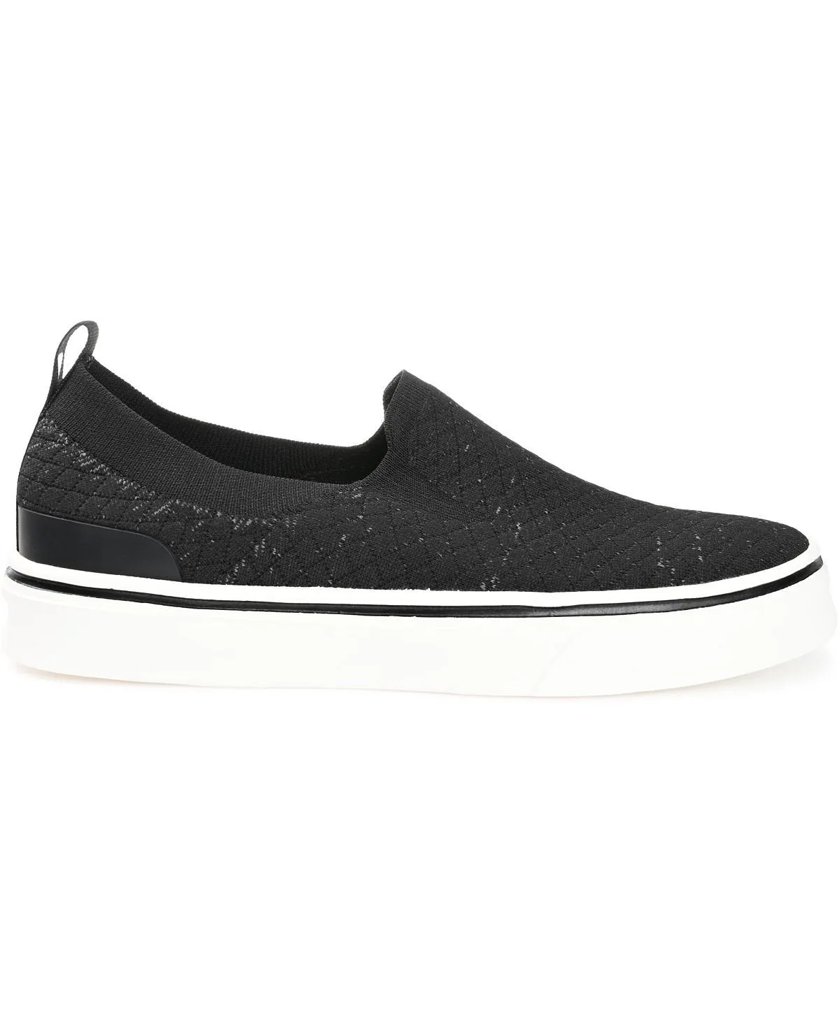 Hamlin Vance Co. Men's Casual Knitted Slip-On Sneakers, Black