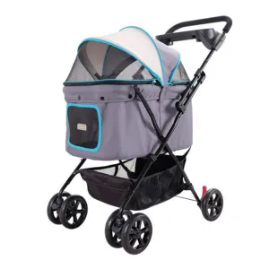 Ibiyaya Easy Strolling Pet Buggy Simple Grey