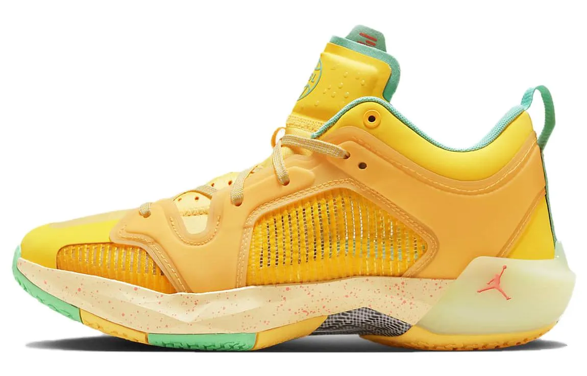 Jordan Air Jordan 37 unisex basketball shoes, yellow-green