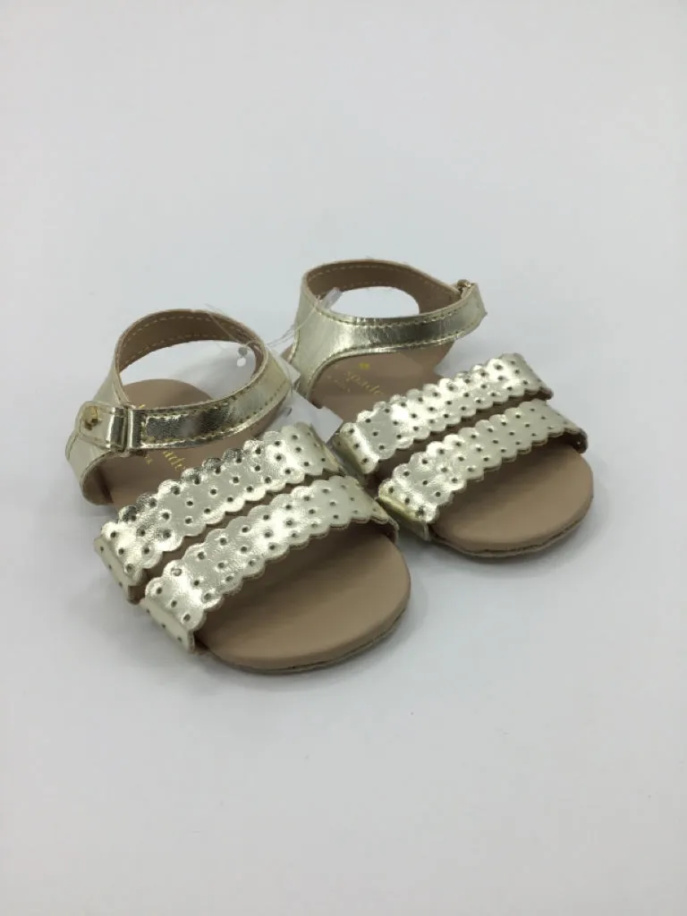 Kate Spade Child Size 3 Toddler Gold Sandals/Flip Flops