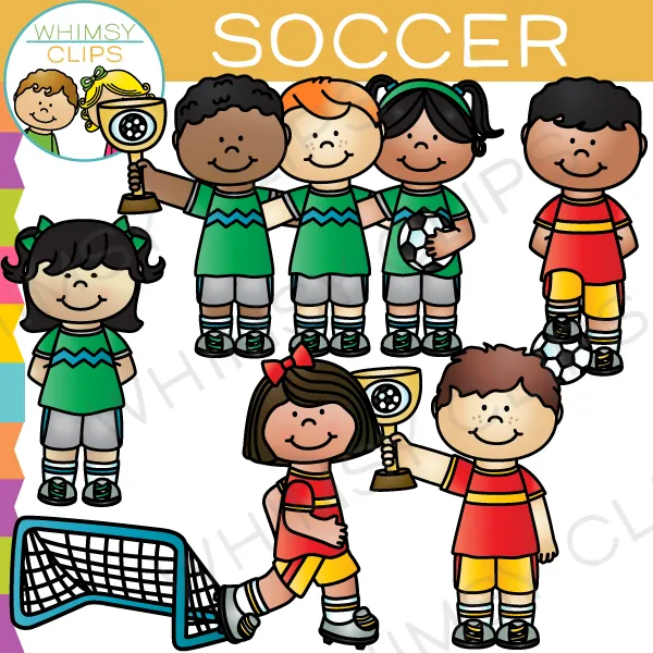 Kids Soccer Clip Art