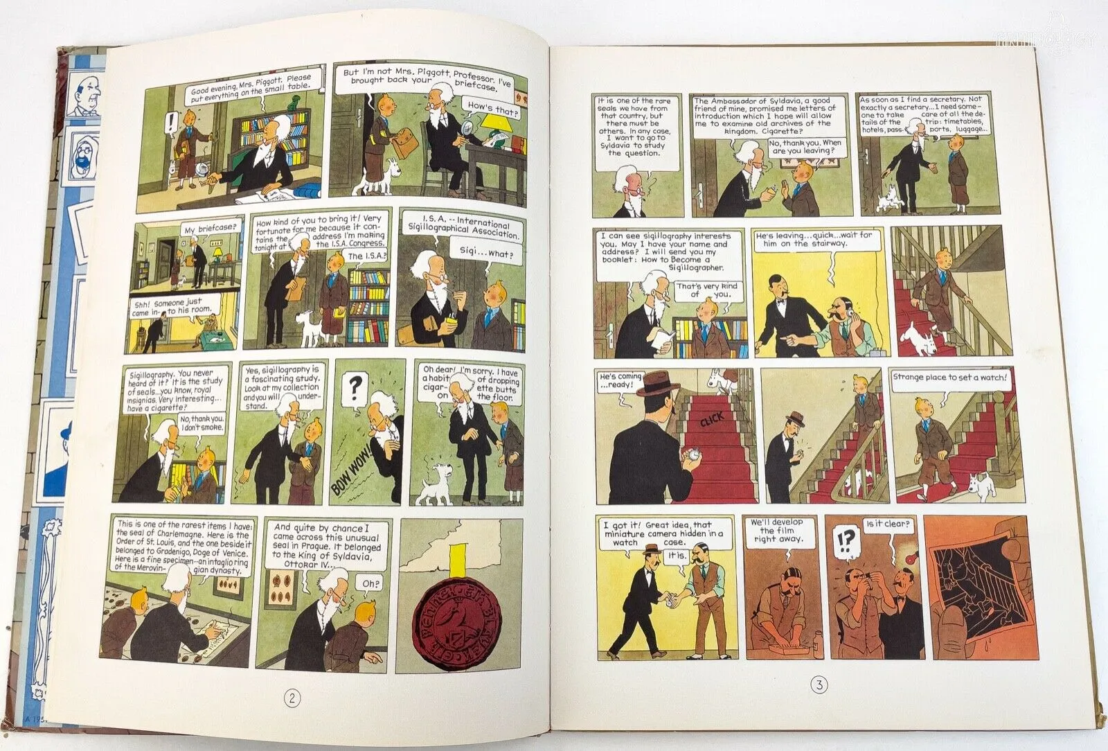 KING OTTOKARS SCEPTER Golden Press 1959 1st USA Edition Hardback Tintin book by Herge