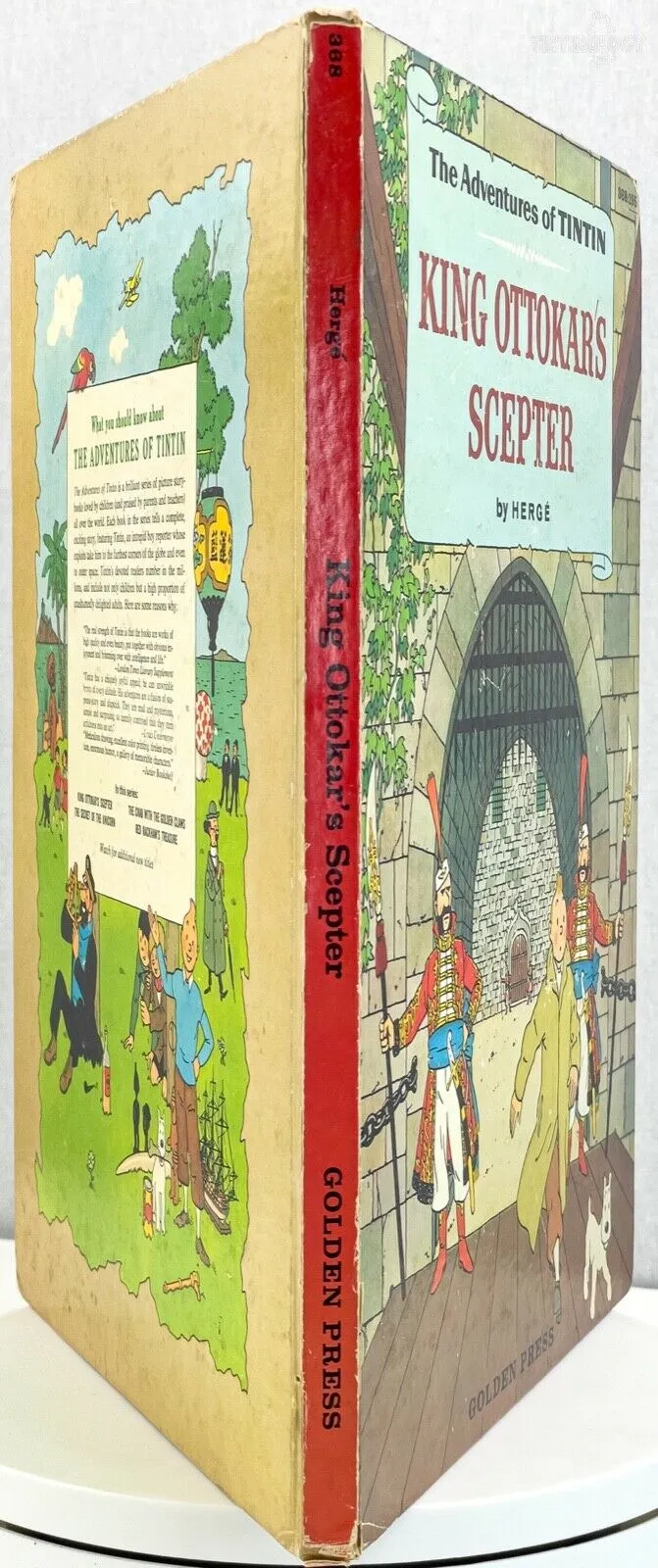 KING OTTOKARS SCEPTER Golden Press 1959 1st USA Edition Hardback Tintin book by Herge