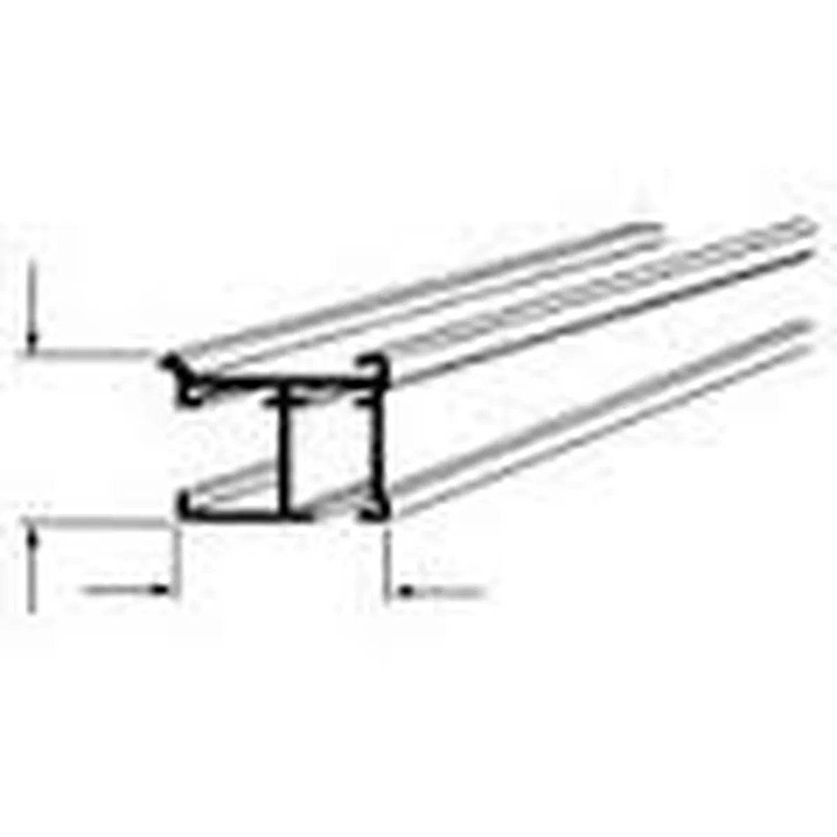 Kirsch Extruded Aluminum Architrac - 94001 Unassembled