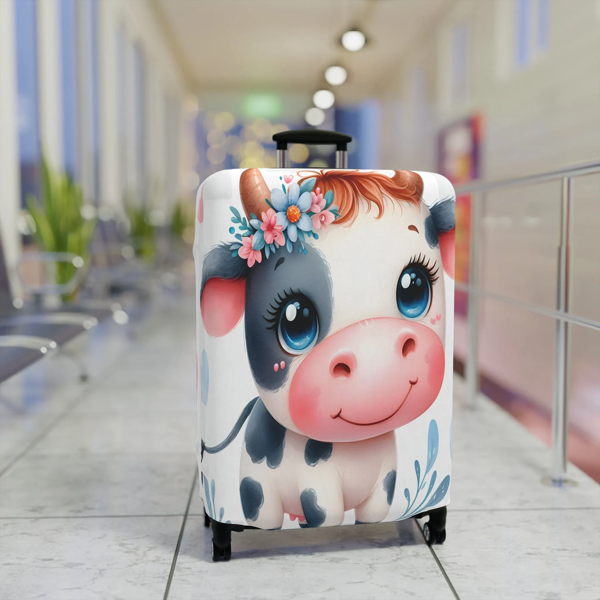 Luggage Cover, Cow, awd-1602