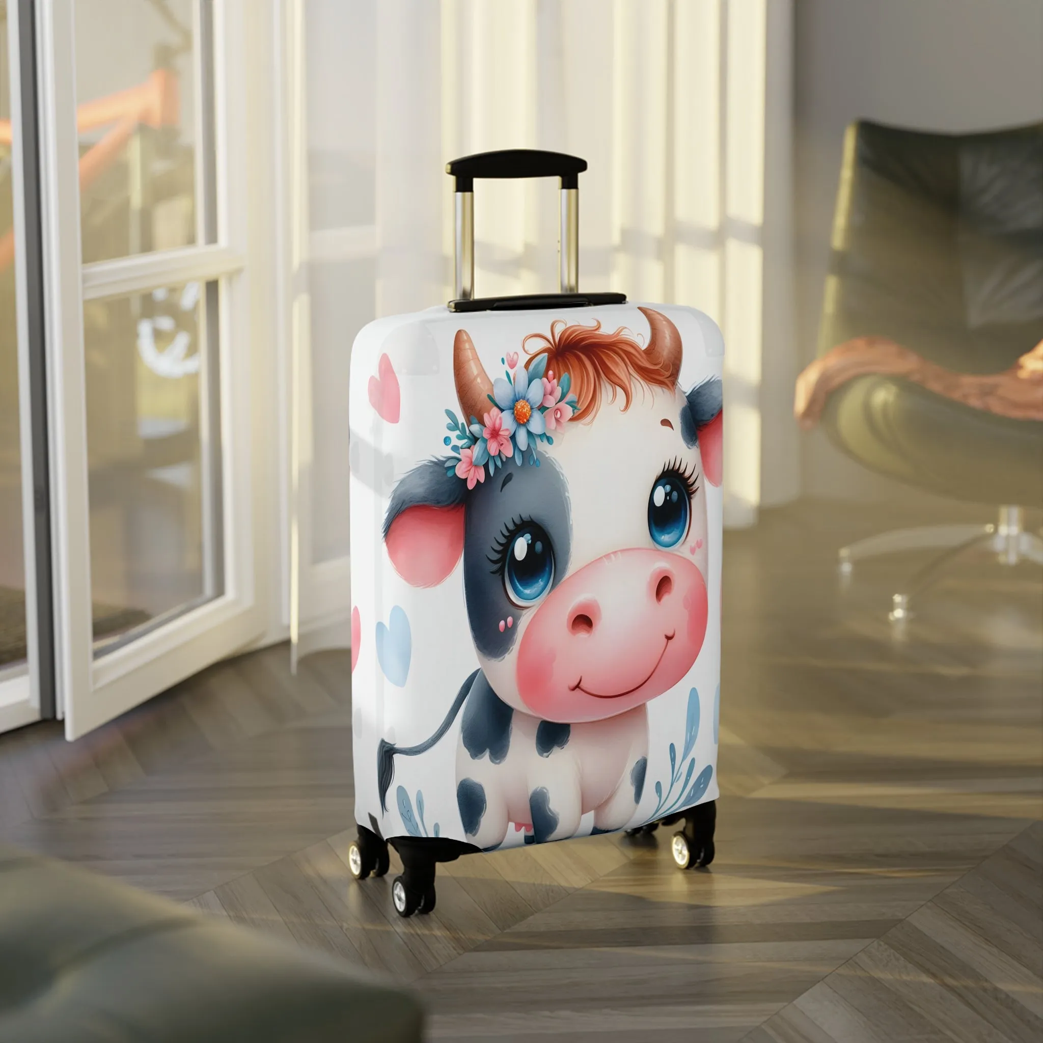 Luggage Cover, Cow, awd-1602