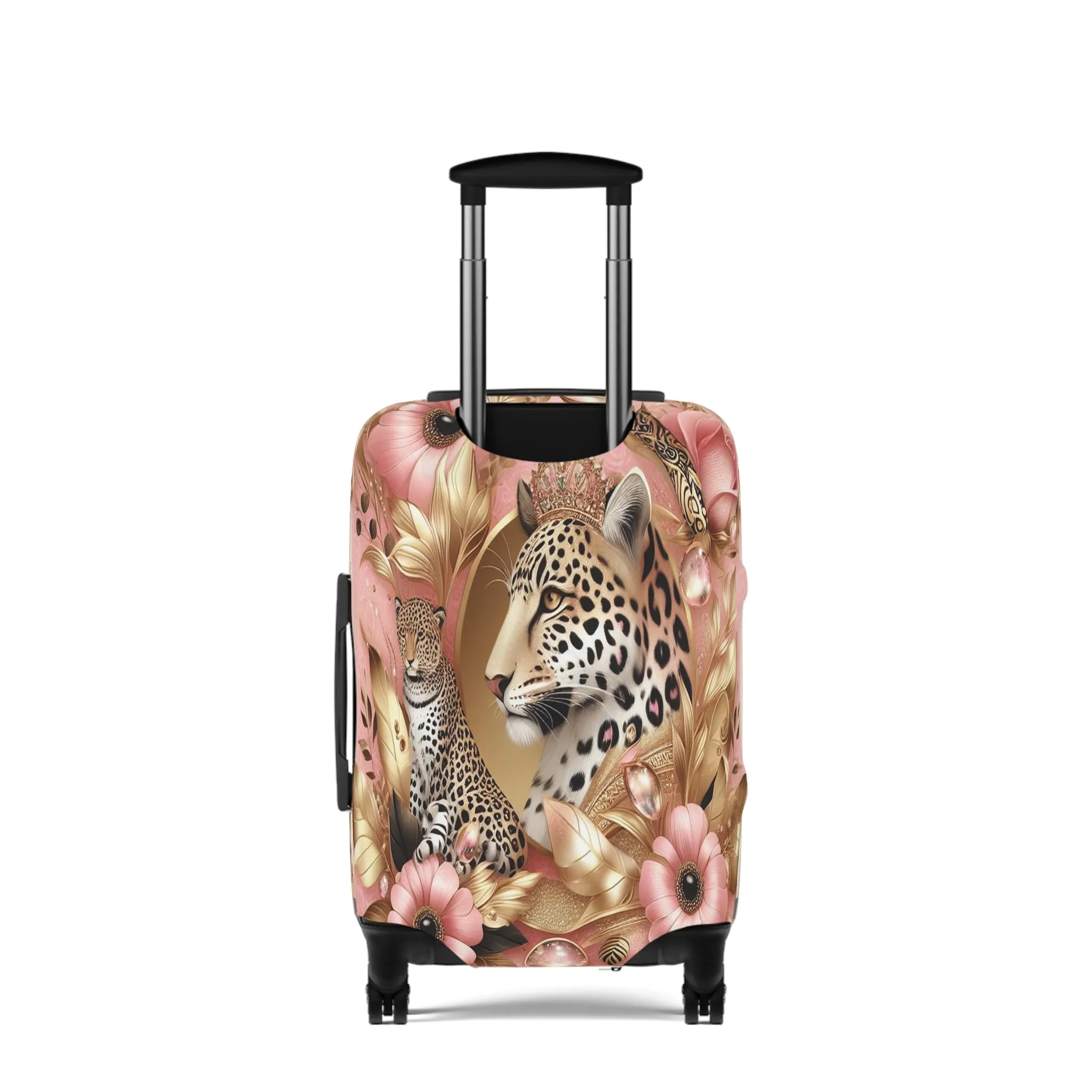 Luggage Cover, Floral Leopard, awd-3073