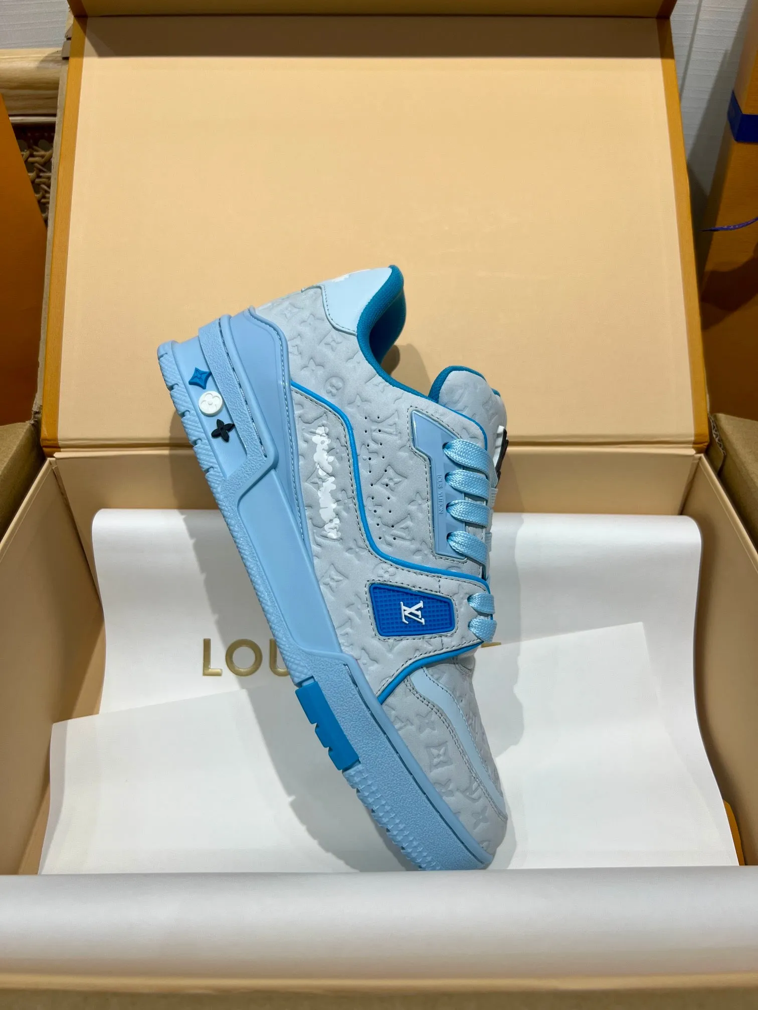 LUV Blue Trainer Sneakers-078