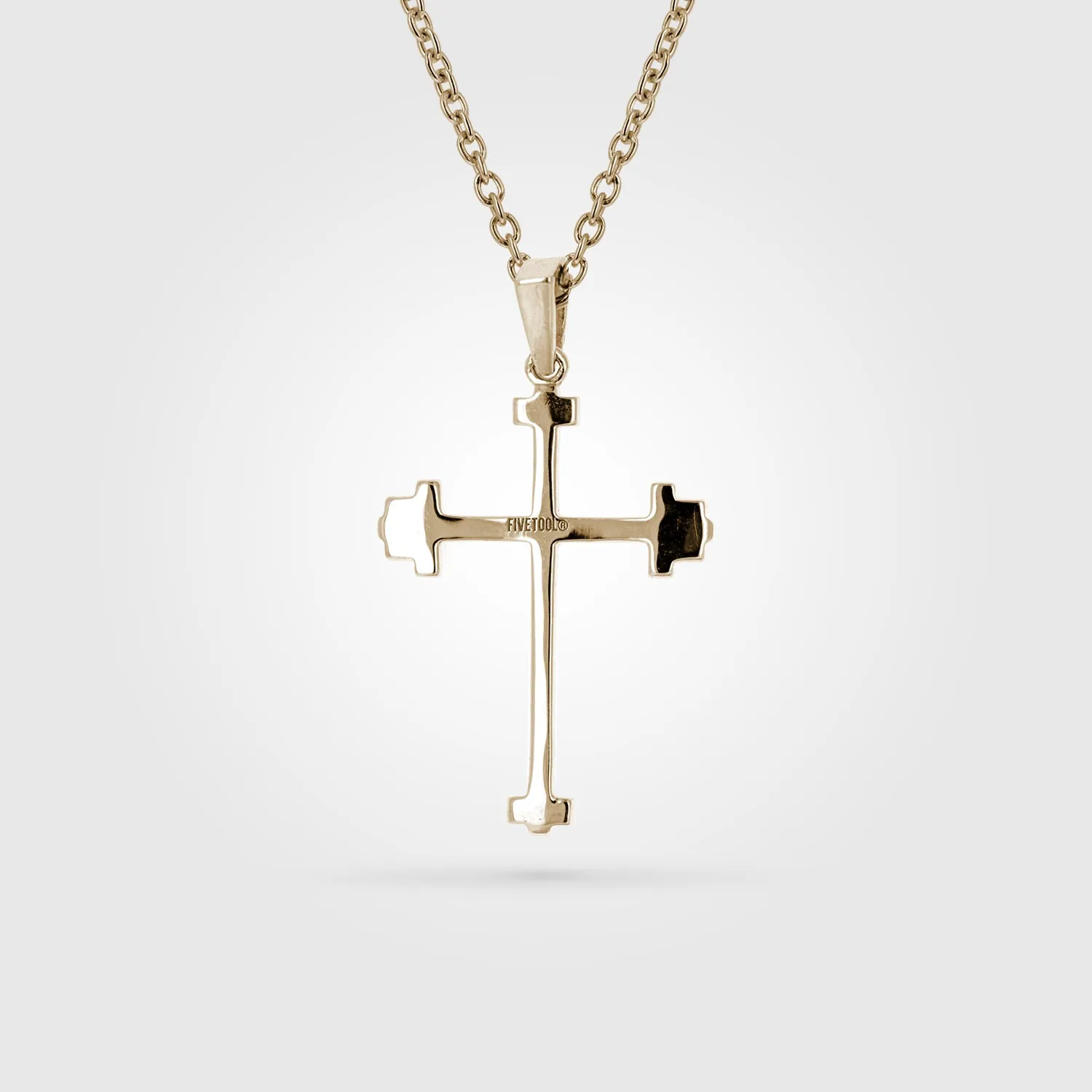 Mini Athlete's Cross Necklace | Gold