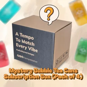 Mystery Bubble Tea Cans Subscription Box - Mixed 4 Pack