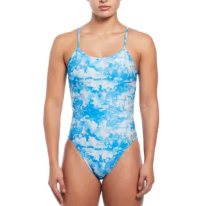 Nike - Hydrastrong Multi Print Cutout One Piece (Photo Blue)