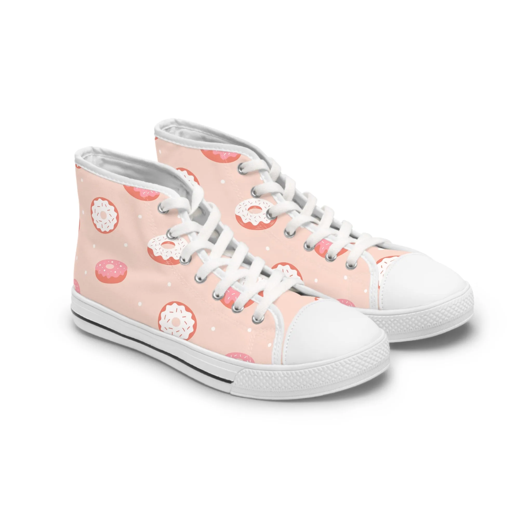 Pink Donuts Women's High Top Sneakers