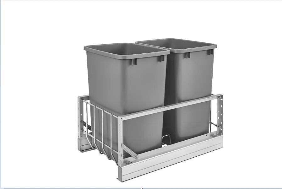 Rev-A-Shelf Double 35 Quart Pull-Out Waste Containers 5349-18DM-217