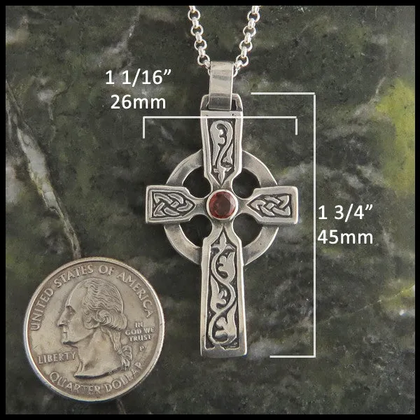 Sterling Silver Abbey Cross Pendant