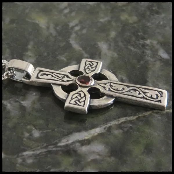 Sterling Silver Abbey Cross Pendant