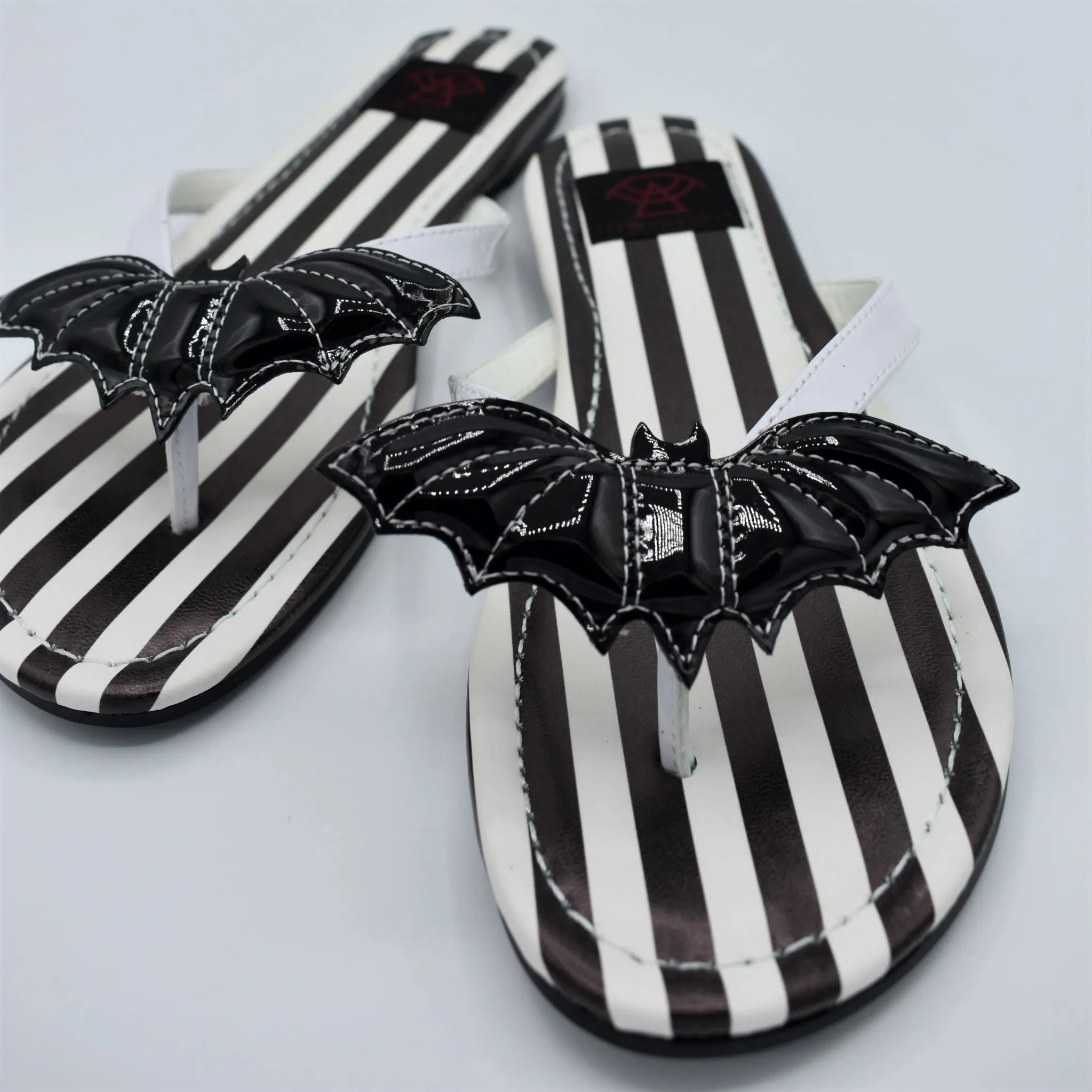 Striped Batty Betty Sandal- STRANGE CVLT