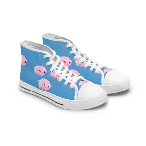 Three Little Flying Pigs Women's High Top Sneakers