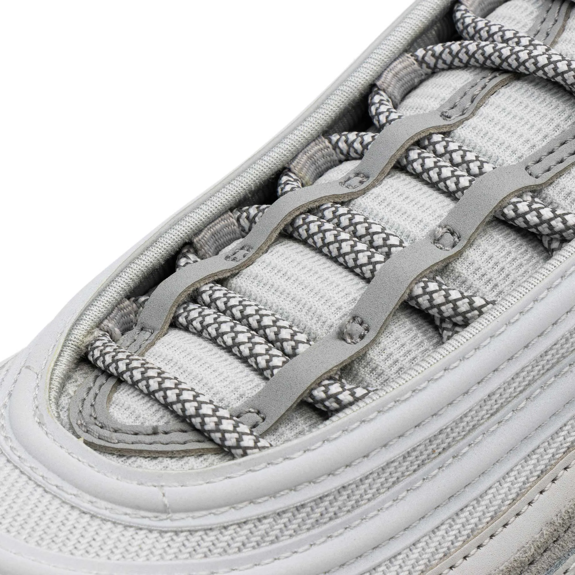 White 3M Reflective Rope Laces