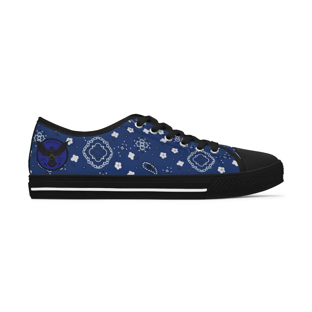 Women's Crowgodshi Blue Colors Low Top Sneakers